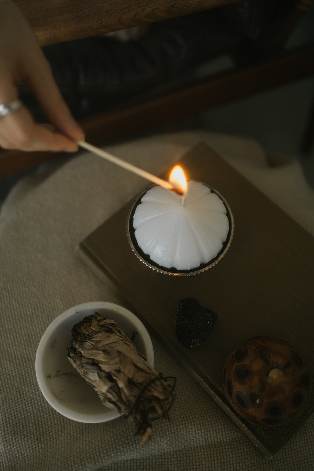 Zen Moon Enlightened Candles Manifestation Kit